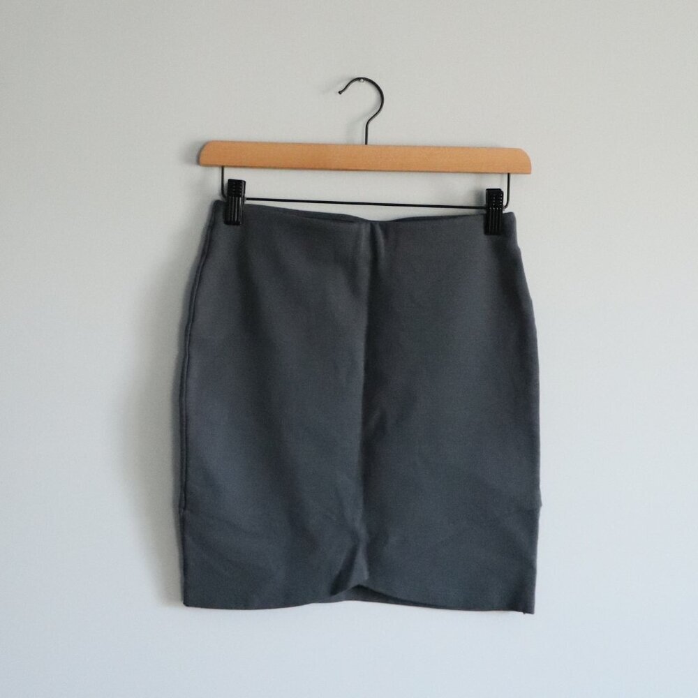 Talula Women's Sz S Blue Primrose‎ Asymmetrical Stretch Mini Pencil Skirt